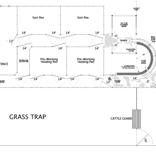 Cattle Pen Drawings View Humane Cattle Pens And Corrals